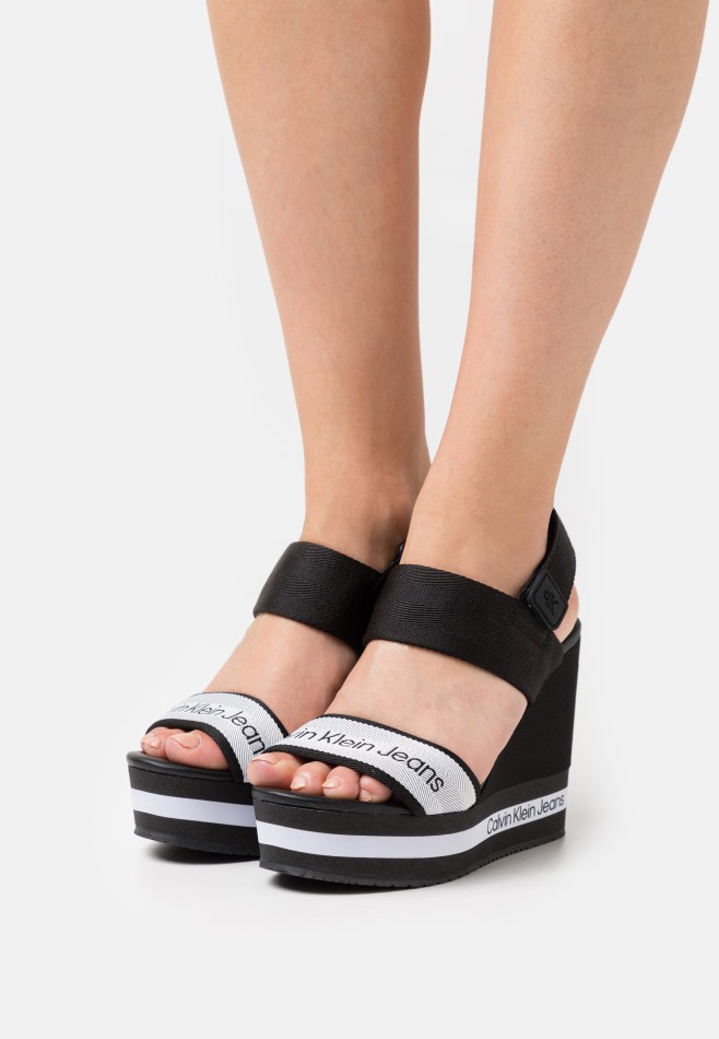 Gabor Noir | Bout Fermé Exclusif Compensé - Talons à Plateforme